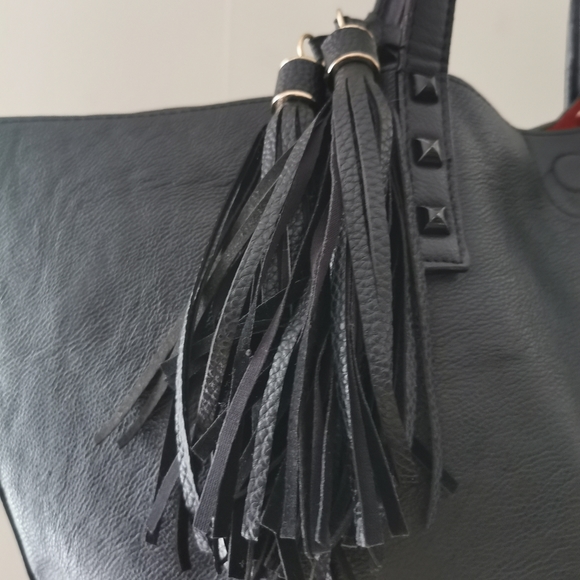 Olivia + Joy Black & Red Tote Bag - Picture 7 of 15